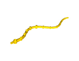 Bionicle Weapon Barraki Kalmah Tentacle / Seaweed (Rubber): {ярко жълт}