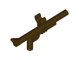 Minifigure, Weapon Gun, Tranquilizer: {тъмно кафяв}