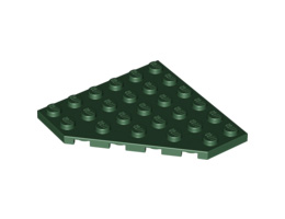 Скосена плочка 6X6X45°: {земно зелен}