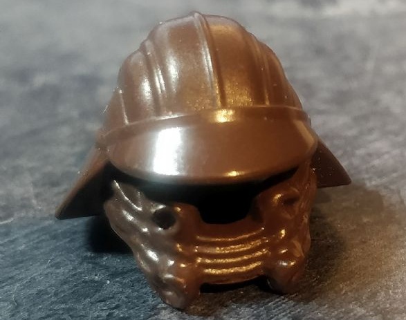 Minifigure, Headgear Helmet SW Skiff Guard: {тъмно кафяв}