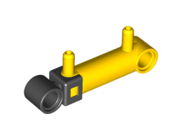 Pneumatic Cylinder with 2 Inlets Small (32mm) : {ярко жълт}