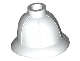 Minifigure, Headgear Pith Helmet : {бял}