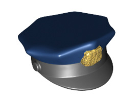 Мини полицейска шапка No. 1: {черен}