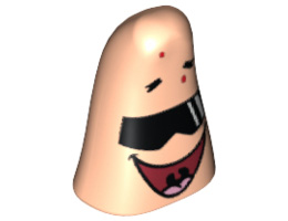 Minifigure, Head Modified Patrick with Sunglasses Pattern : {светло нуга}