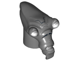 Minifigure, Head Modified SW Geonosian with Gray Eyes Pattern : {тъмно каменно сив}