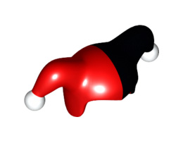 Minifigure, Headgear Jester's Cap with Black Left Side and White Pom Poms Pattern : {ярко червен}
