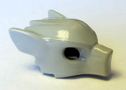 Minifigure, Headgear Mask Wolf, Plain: {умерено каменно сив}