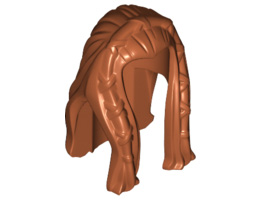 Minifigure, Hair Long with Braided Front: {тъмно оранжев}