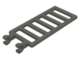 Решетка 1X4x6 с щракалки: {тъмно сив}