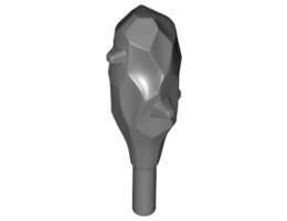 Minifigure, Weapon Club, Small (Caveman): {тъмно каменно сив}