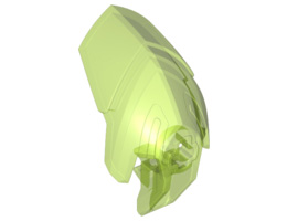 Hero Factory Helmet Visor with Clip: {прозрачно ярко зелен}