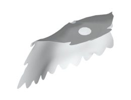 Minifigure, Cape Cloth, Serrated Edges: {бял}