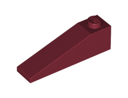 Покривна плочка 1X4x1 : {нов тъмно червен}