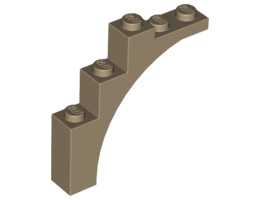 Тухличка с дъга 1X5X4: {пясъчно жълт}