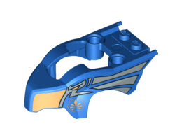 Flywheel Fairing Bird Raptor Shape with Eagle and Silver Ornament Pattern (70105): {ярко син}