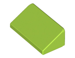 Покривна плочка 1X2x2/3: {ярко жълто-зелен}