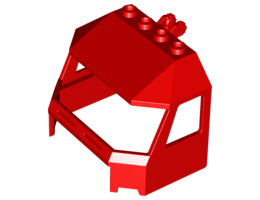 Windscreen 4 x 6 x 4 Cab with Hinge and 1 x 4 Bottom Cutout : {ярко червен}