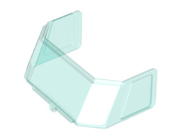 Glass for Windscreen 4 x 6 x 4 Cab with Hinge (45406) : {прозрачно светло син}