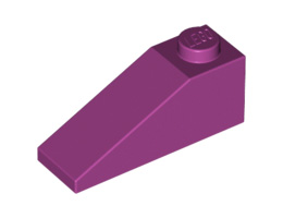 Покривна плочка 1X3/25° : {ярко червеникаво-виолетов}