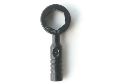 Minifigure, Utensil Tool Box Wrench - 3-Rib Handle: {черен}