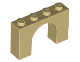 Арка 1X4x2 : {тухлено жълт}