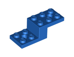 Камък 1X2X1 1/3 W. 2 плочки 2X2: {ярко син}