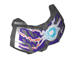 Large Figure Chest Armor Small with Chi and Dark Purple (Raven) Pattern: {титаниево метален}