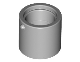 Container, Bucket 1 x 1 x 1 Straight: {умерено каменно сив}