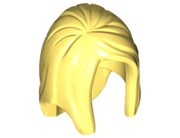 Minifigure, Hair Female Long Straight: {студено жълт}