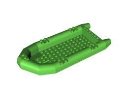 Boat, Rubber Raft, Large: {ярко зелен}