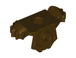 Minifigure, Armor Breastplate with Shoulder Pads, Front Stud and 2 Back Studs: {тъмно кафяв}