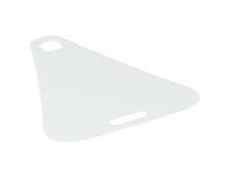 Cloth Sail Triangular with Top and Bottom Holes: {бял}