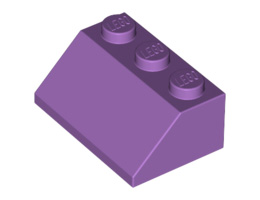 Покривна плочка 2X3/45°: {умерено лавандулов}