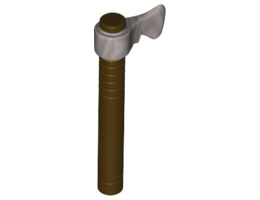 Minifigure, Weapon Tomahawk with Flat Silver Blade: {тъмно кафяв}
