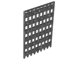 Door 1 x 8 x 12 Castle Gate (Portcullis): {титаниево метален}
