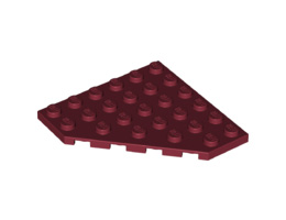 Скосена плочка 6X6X45°: {нов тъмно червен}
