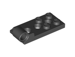 Панта-плочка 2X4 с дупка Ø4.85 долна: {черен}
