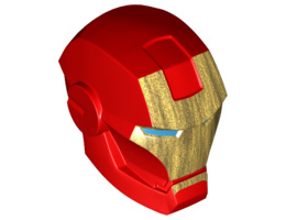Large Figure Head Modified Super Heroes Iron Man Pattern : {ярко червен}
