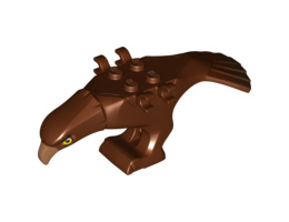 Eagle Body with Beak, Eyes and Dark Brown Tail Feathers Pattern: {червеникаво-кафяв}