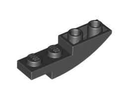 Тухличка 1X4X1 инверсна дъга: {черен}