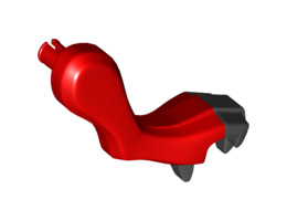 Dragon Arm with Black Claws - Right: {ярко червен}