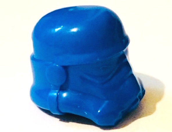 Minifigure, Headgear Helmet SW Stormtrooper, Plain: {ярко син}