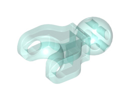 Hero Factory Arm / Leg with Ball Joint and Ball Socket, Short: {прозрачно светло син}