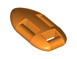 Minifigure, Utensil Lifeguard Float: {ярко оранжев}