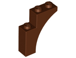 Тухличка с дъга 1X3X3: {червеникаво-кафяв}