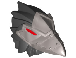 Large Figure Head Modified Chima Raven with Red Eyes Pattern : {черен}