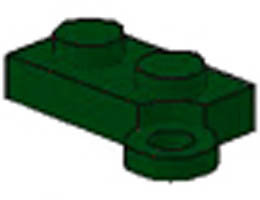 Hinge Plate 1 x 4 Swivel Base: {земно зелен}