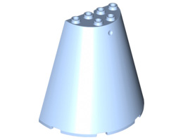 Полуконус 8X6X4: {светло кралско син}