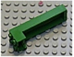 Brick, Modified 2 x 2 x 6 with Groove: {тъмно зелен}