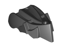 Hero Factory Creature Head, Jaw without Axle Hole: {черен}